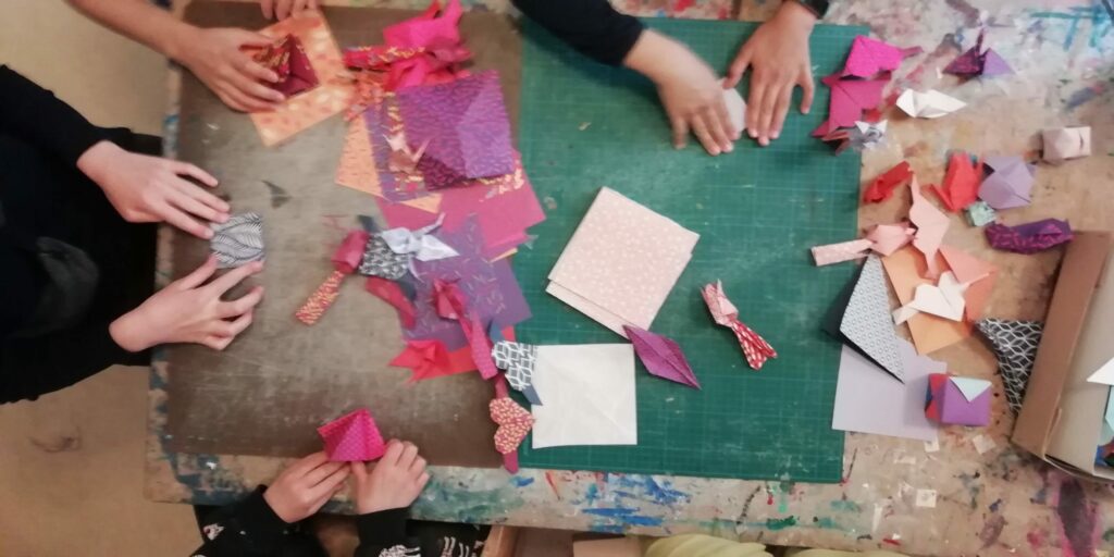 Origami workshops by Aleksei